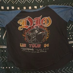 Cintage Dio baseball tee from 1984 tour